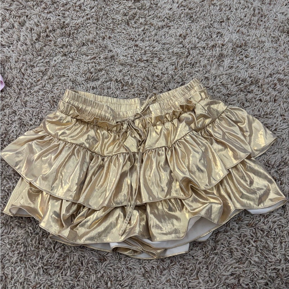 Gold Day+moon skort
